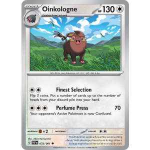 Oinkologne 72/91 Pokemon TCG Scarlet & Violet Paldean Fates