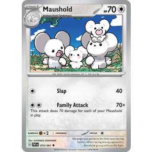 Maushold 74/91 Pokemon TCG Scarlet & Violet Paldean Fates