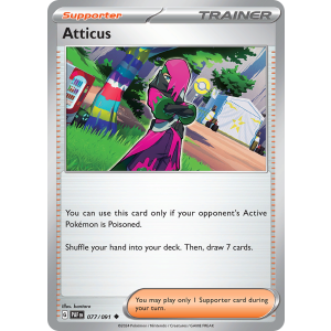 Atticus 77/91 Pokemon TCG Scarlet & Violet Paldean Fates