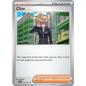 Clive 78/91 Pokemon TCG Scarlet & Violet Paldean Fates