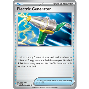 Electric Generator 79/91 Pokemon TCG Scarlet & Violet Paldean Fates