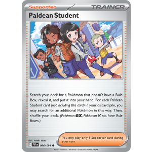 Paldean Student 86/91 Pokemon TCG Scarlet & Violet Paldean Fates