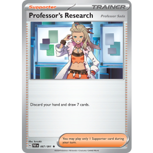 Professor's Research 87/91 Pokemon TCG Scarlet & Violet Paldean Fates