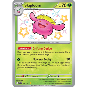 Shiny Rare Skiploom 97/91 Pokemon TCG Scarlet & Violet Paldean Fates