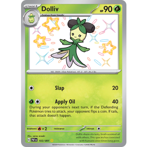 Shiny Rare Dolliv 103/91 Pokemon TCG Scarlet & Violet Paldean Fates