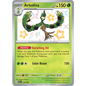 Shiny Rare Arboliva 104/91 Pokemon TCG Scarlet & Violet Paldean Fates