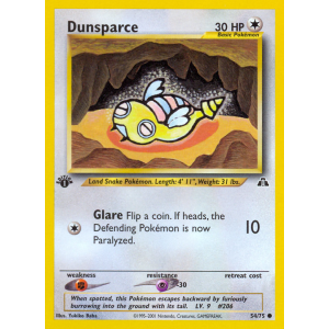 Dunsparce 54/75 Pokemon TCG Neo Neo Discovery