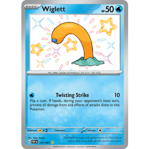 Shiny Rare Wiglett 121/91 Pokemon TCG Scarlet & Violet Paldean Fates