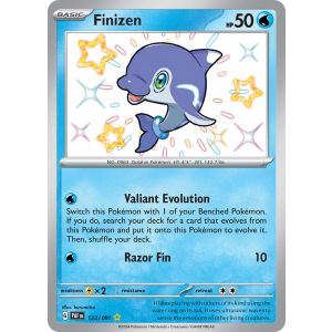 Shiny Rare Finizen 123/91 Pokemon TCG Scarlet & Violet Paldean Fates