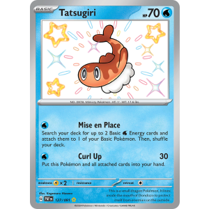 Shiny Rare Tatsugiri 127/91 Pokemon TCG Scarlet & Violet Paldean Fates