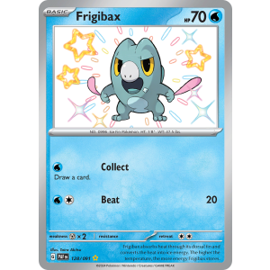 Shiny Rare Frigibax 128/91 Pokemon TCG Scarlet & Violet Paldean Fates