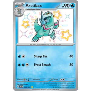 Shiny Rare Arctibax 129/91 Pokemon TCG Scarlet & Violet Paldean Fates