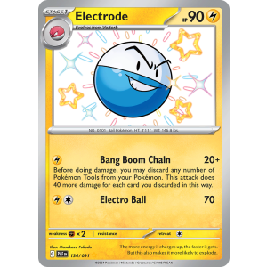 Shiny Rare Electrode 134/91 Pokemon TCG Scarlet & Violet Paldean Fates