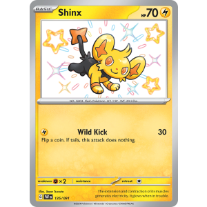 Shiny Rare Shinx 135/91 Pokemon TCG Scarlet & Violet Paldean Fates