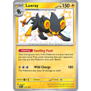 Shiny Rare Luxray 137/91 Pokemon TCG Scarlet & Violet Paldean Fates