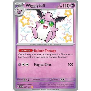 Shiny Rare Wigglytuff 147/91 Pokemon TCG Scarlet & Violet Paldean Fates