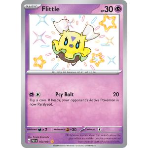 Shiny Rare Flittle 164/91 Pokemon TCG Scarlet & Violet Paldean Fates