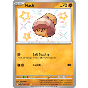 Shiny Rare Nacli 176/91 Pokemon TCG Scarlet & Violet Paldean Fates