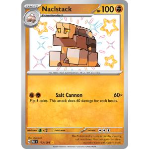 Shiny Rare Naclstack 177/91 Pokemon TCG Scarlet & Violet Paldean Fates