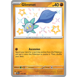 Shiny Rare Glimmet 179/91 Pokemon TCG Scarlet & Violet Paldean Fates