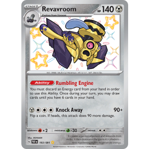 Shiny Rare Revavroom 193/91 Pokemon TCG Scarlet & Violet Paldean Fates