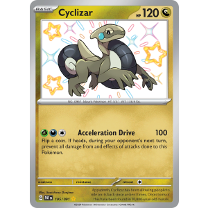 Shiny Rare Cyclizar 195/91 Pokemon TCG Scarlet & Violet Paldean Fates