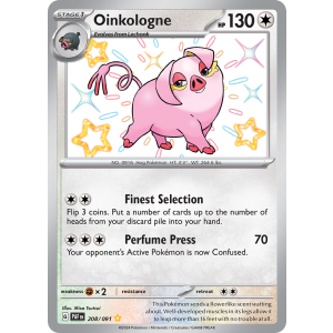 Shiny Rare Oinkologne 208/91 Pokemon TCG Scarlet & Violet Paldean Fates