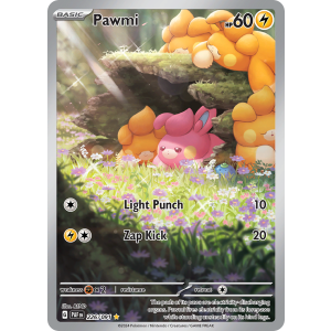 Illustration Rare Pawmi 226/91 Pokemon TCG Scarlet & Violet Paldean Fates