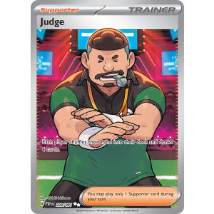 Ultra Rare Judge 228/91 Pokemon TCG Scarlet & Violet Paldean Fates