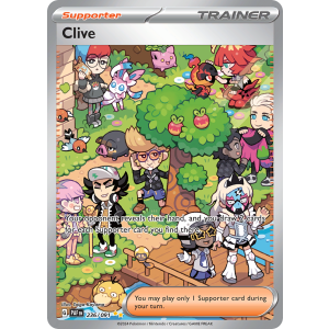 Special Illustration Rare Clive 236/91 Pokemon TCG Scarlet & Violet Paldean Fates