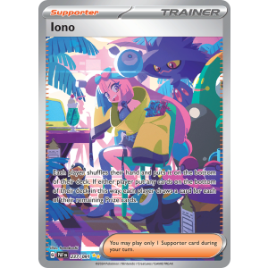 Special Illustration Rare Iono 237/91 Pokemon TCG Scarlet & Violet Paldean Fates