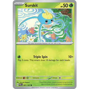 Surskit 1/182 Pokemon TCG Scarlet & Violet Paradox Rift