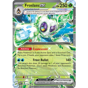 Double Rare Froslass ex 3/182 Pokemon TCG Scarlet & Violet Paradox Rift