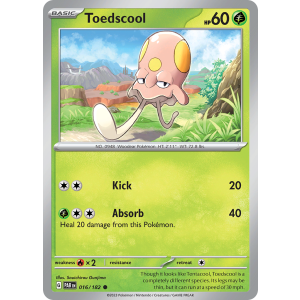 Toedscool 16/182 Pokemon TCG Scarlet & Violet Paradox Rift