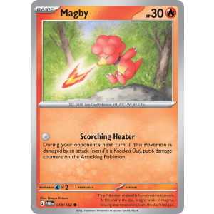 Magby 19/182 Pokemon TCG Scarlet & Violet Paradox Rift