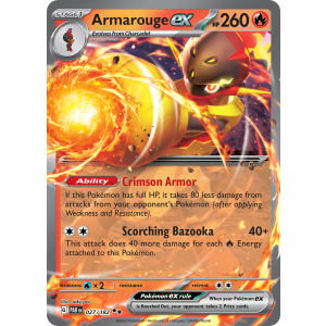 Double Rare Armarouge ex 27/182 Pokemon TCG Scarlet & Violet Paradox Rift