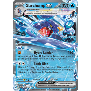 Double Rare Garchomp ex 38/182 Pokemon TCG Scarlet & Violet Paradox Rift