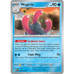 Wugtrio 53/182 Pokemon TCG Scarlet & Violet Paradox Rift