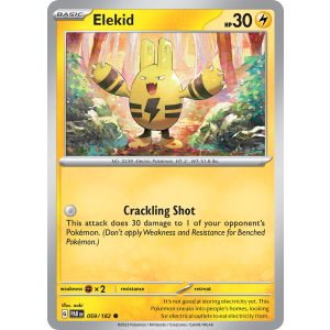 Elekid 59/182 Pokemon TCG Scarlet & Violet Paradox Rift