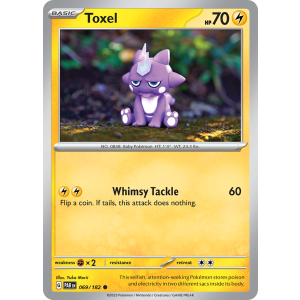 Toxel 69/182 Pokemon TCG Scarlet & Violet Paradox Rift