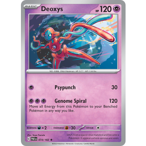 Deoxys 74/182 Pokemon TCG Scarlet & Violet Paradox Rift