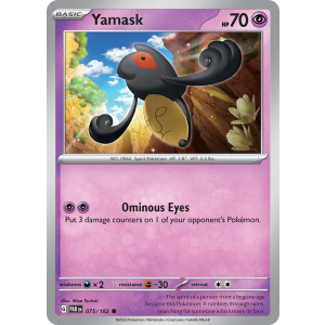 Yamask 75/182 Pokemon TCG Scarlet & Violet Paradox Rift