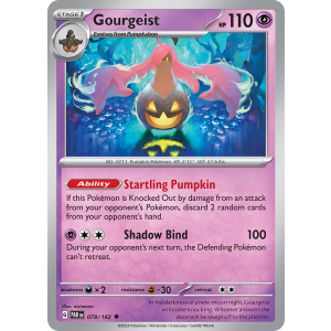 Gourgeist 78/182 Pokemon TCG Scarlet & Violet Paradox Rift