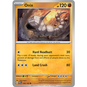 Onix 90/182 Pokemon TCG Scarlet & Violet Paradox Rift