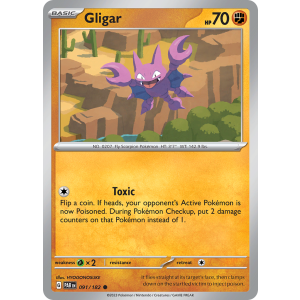 Gligar 91/182 Pokemon TCG Scarlet & Violet Paradox Rift