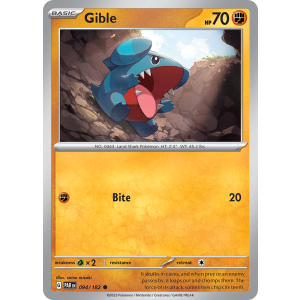 Gible 94/182 Pokemon TCG Scarlet & Violet Paradox Rift