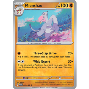 Mienshao 97/182 Pokemon TCG Scarlet & Violet Paradox Rift