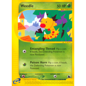 Weedle 115/144 Pokemon TCG E-Card Skyridge