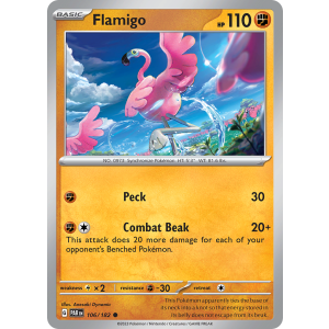 Flamigo 106/182 Pokemon TCG Scarlet & Violet Paradox Rift