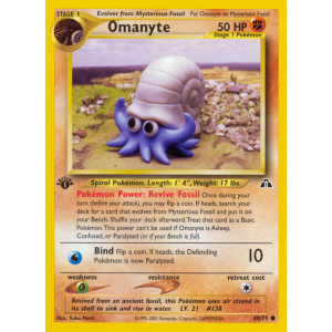 Omanyte 60/75 Pokemon TCG Neo Neo Discovery